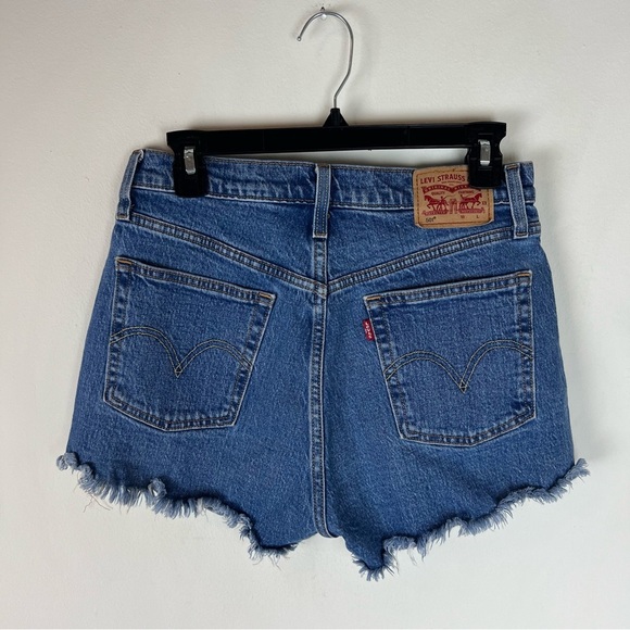 Levi’s 501 Cutoff High Rise Denim Jean Shorts Size 28 - Picture 3 of 5